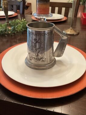 Championship Golf Pewter Mug - Silver finish.